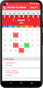 برنامه‌نما Indian Holiday Calendar عکس از صفحه
