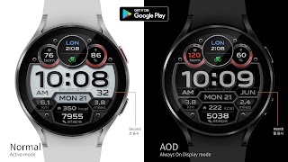 برنامه‌نما Digital Composition Watch Face عکس از صفحه