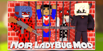 Noir LadyBug Mod pour Mcpe Affiche