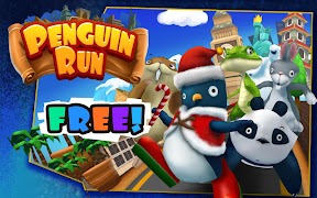 Penguin Run captura de pantalla 1