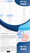 Simple CSV Viewer - PDF Reader 포스터