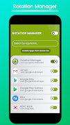 Rotation Manager : Rotation administer per app скриншот 1