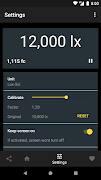 Lux Light Meter ภาพหน้าจอ 5