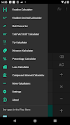 برنامه‌نما EzCalculators عکس از صفحه