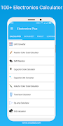 برنامه‌نما Electronics Plus Pro:Calculato عکس از صفحه