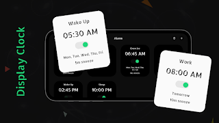 Big Clock Display Lock Screen Screenshot 2