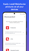 برنامه‌نما Bitdefender Central عکس از صفحه