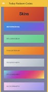 برنامه‌نما Redeem Codes عکس از صفحه