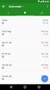 Progression Body & Weight Log plakat