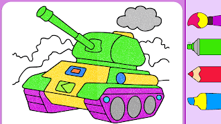 Military Vehicle Coloring Book تصوير الشاشة 3