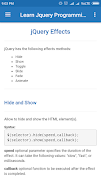 Learn Jquery Programming ảnh chụp màn hình 2