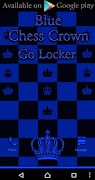 Blue Crown Clock Widget Screenshot 3