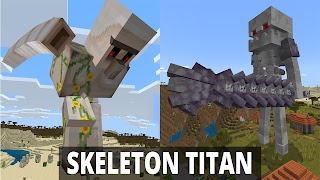 برنامه‌نما Skeleton Titan Mod Minecraft عکس از صفحه