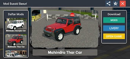 Mahindra Car Mod Bussid screenshot 4