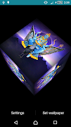 Shani Dev Cube Live Wallpaper captura de pantalla 2