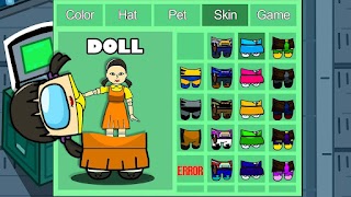 Among Us Squid Game Mod Affiche