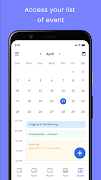برنامه‌نما Calendar عکس از صفحه