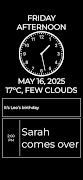 3 Schermata Calendar Clock Dementia Clock