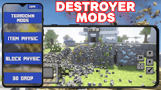 Mods Destroy for Minecraft PE poster