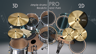 برنامه‌نما Simple Drums Pro: Virtual Drum عکس از صفحه