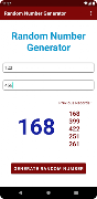 Random Number Generator screenshot 1