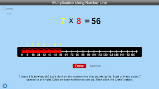 Multiplication Using Number Line screenshot 3