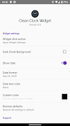 Clean Clock Widget स्क्रीनशॉट 3