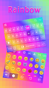 برنامه‌نما صفحه کلید rainbow عکس از صفحه