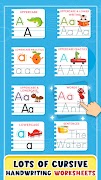 Learn Cursive Writing Practice screenshot 5