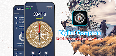 Compass App: Digital Compass постер