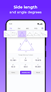 برنامه‌نما Angle Finder - Trig Calculator عکس از صفحه