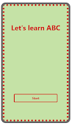 برنامه‌نما Let's learn ABC عکس از صفحه