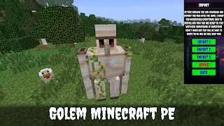 Golem Mod for Minecraft PE plakat