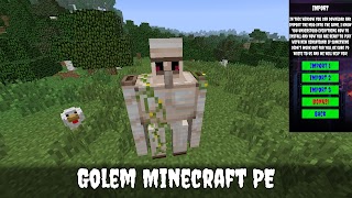 Golem Mod for Minecraft PE 海报