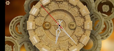 Mayan Style Analog Night Clock imagem de tela 4