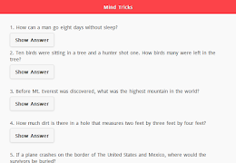 Mind Tricks Questions تصوير الشاشة 5