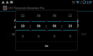 LTC Timecode Generator Pro ảnh chụp màn hình 2