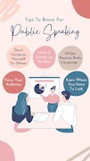 Tips for Public Speaking poster