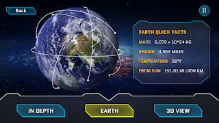 برنامه‌نما Solar System Planets 3D View عکس از صفحه