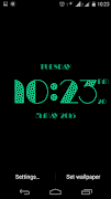 Dotted digital clock lwp imagem de tela 4