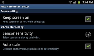 برنامهنما Max Vibrometer عکس از صفحه