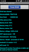 Ram Clean - System Info ภาพหน้าจอ 1