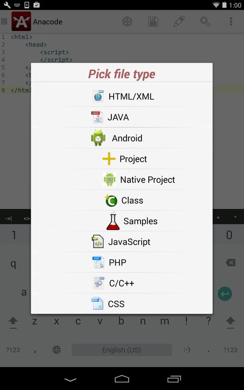Anacode IDE Android/C/C++/JAVA APK Download - Free Tools ...