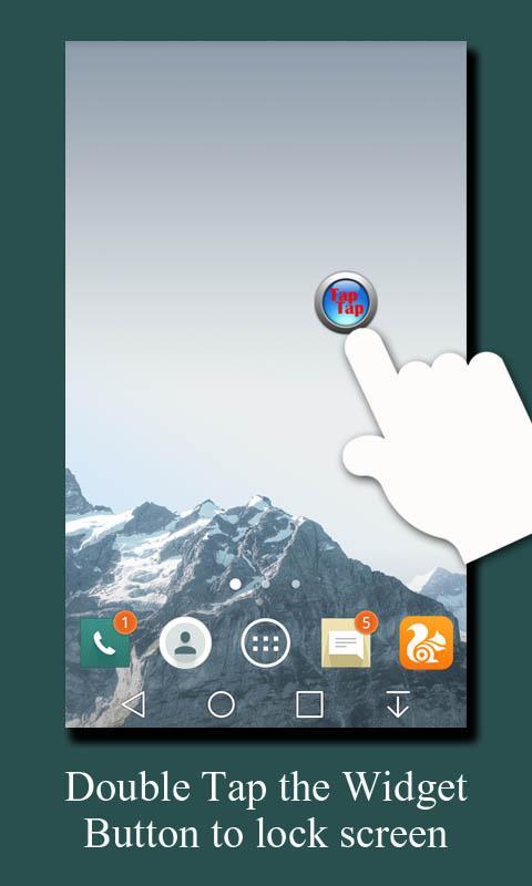 lock screen by double tap