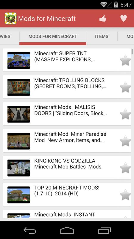 Mods for Minecraft APK Download - Free Action GAME for 