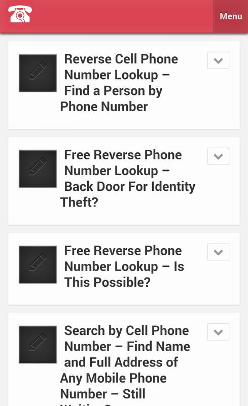 What is a free information search number from a cell phone?