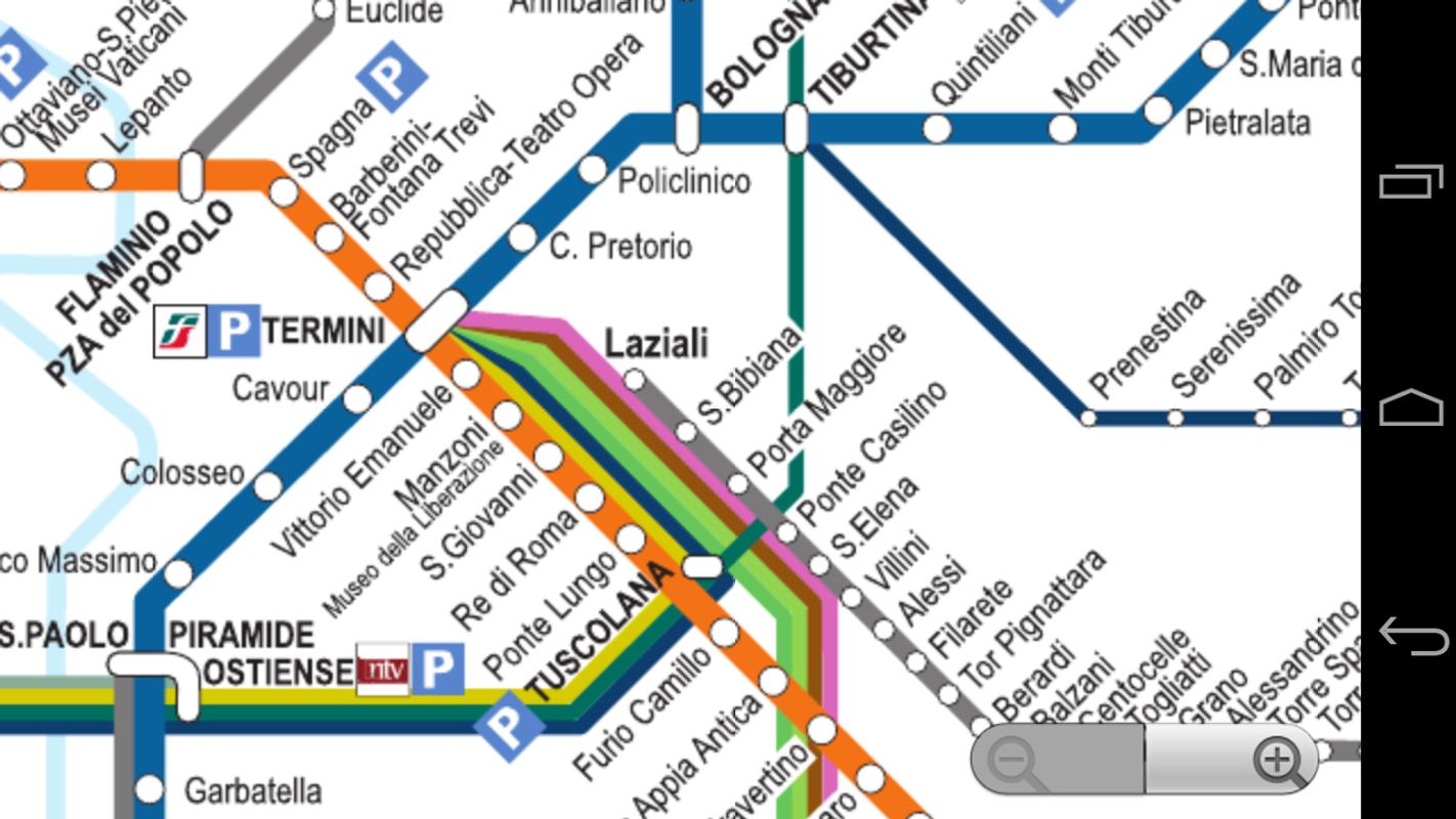 Rome Metro Map With Attractions United States Map