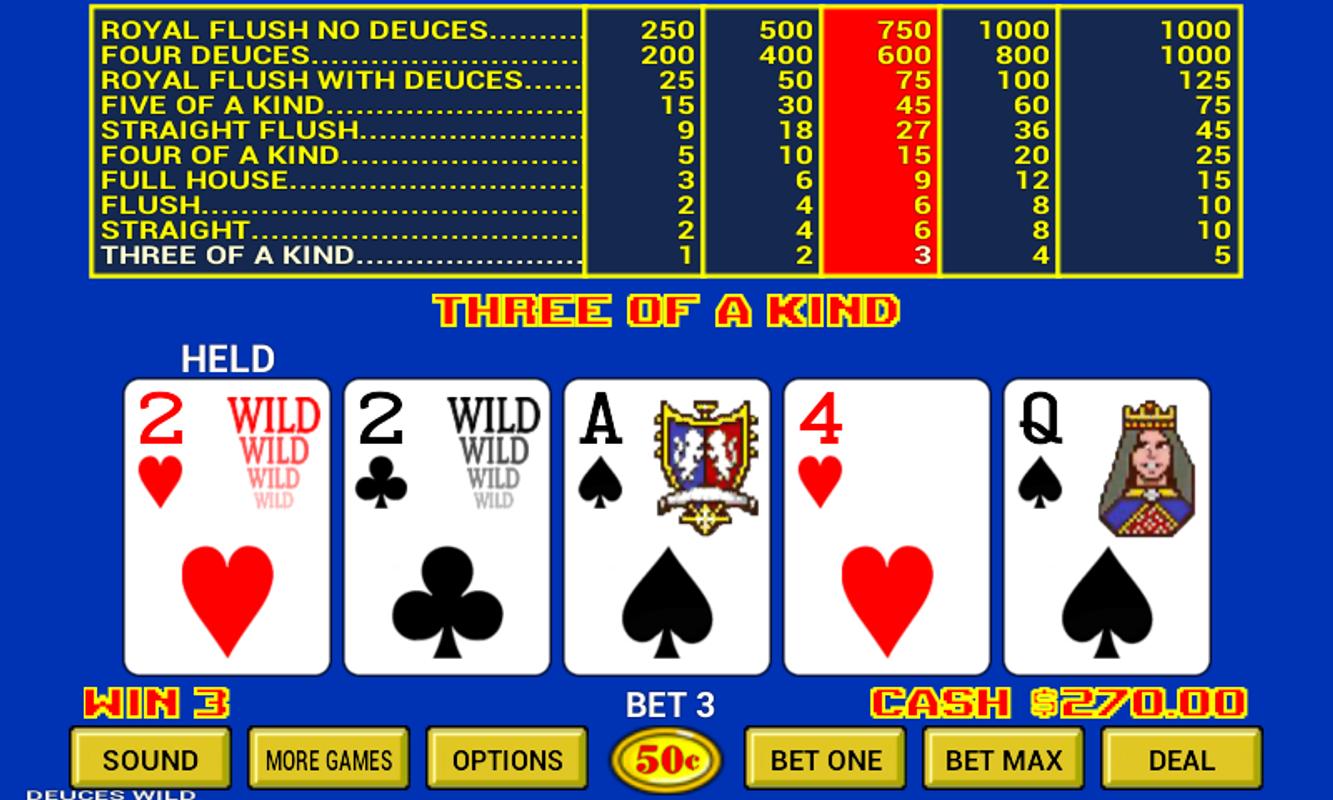 video poker games no download