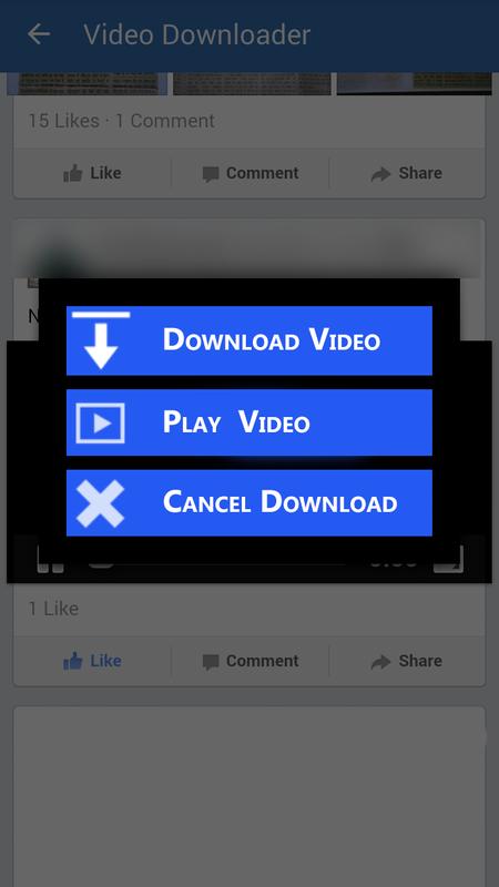 best app to download facebook videos on android