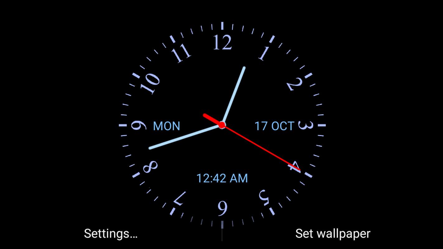 Analog Clock Live Wallpaper APK Download Free